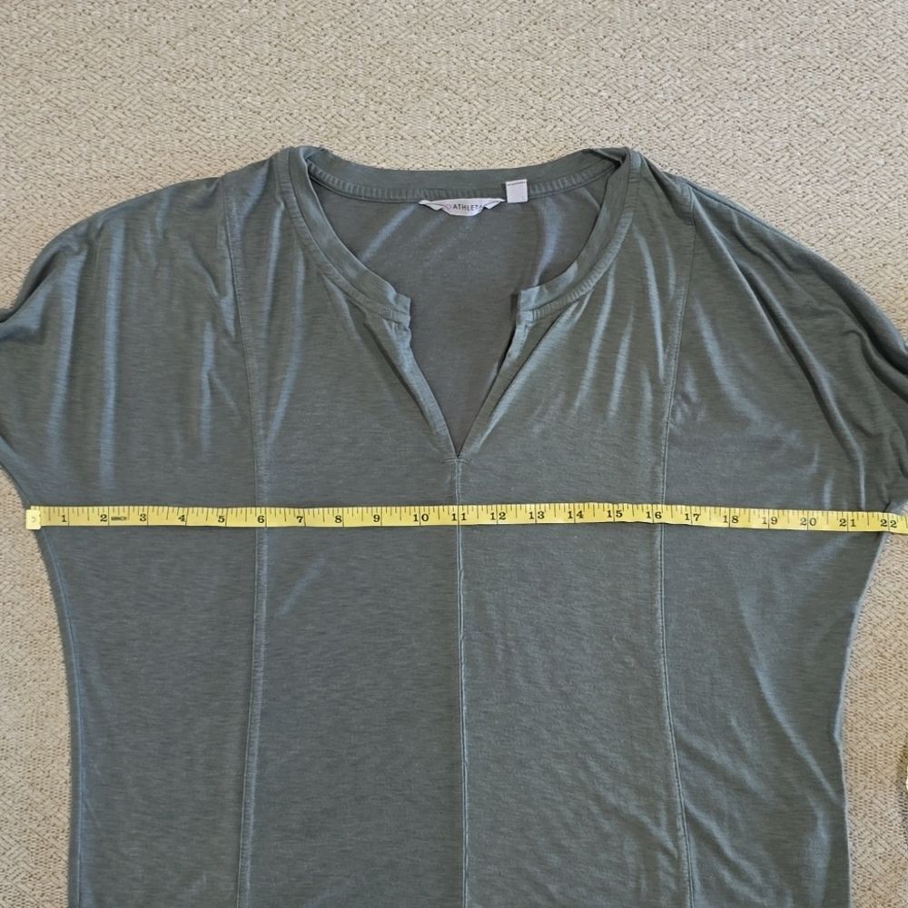 Athleta Sage Green Dolman 3/4 Sleeve Top - Size XS - Picture 5 of 11